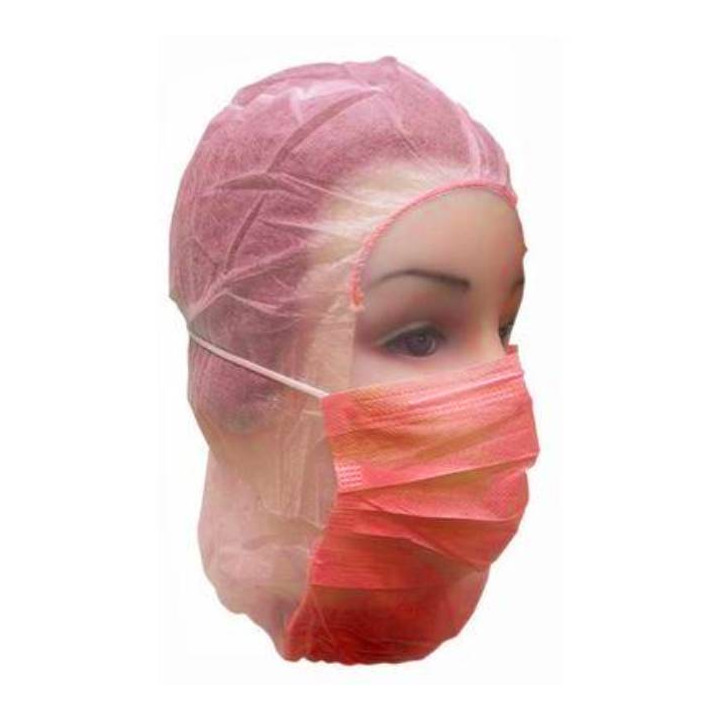 Disposable Surgeon Hood PP Red (500 Units)