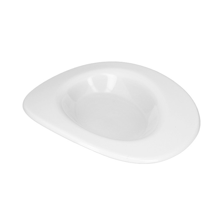 Tasting Plastic Plate Durable SAN "Ellipse" White 10ml (96 Units) 