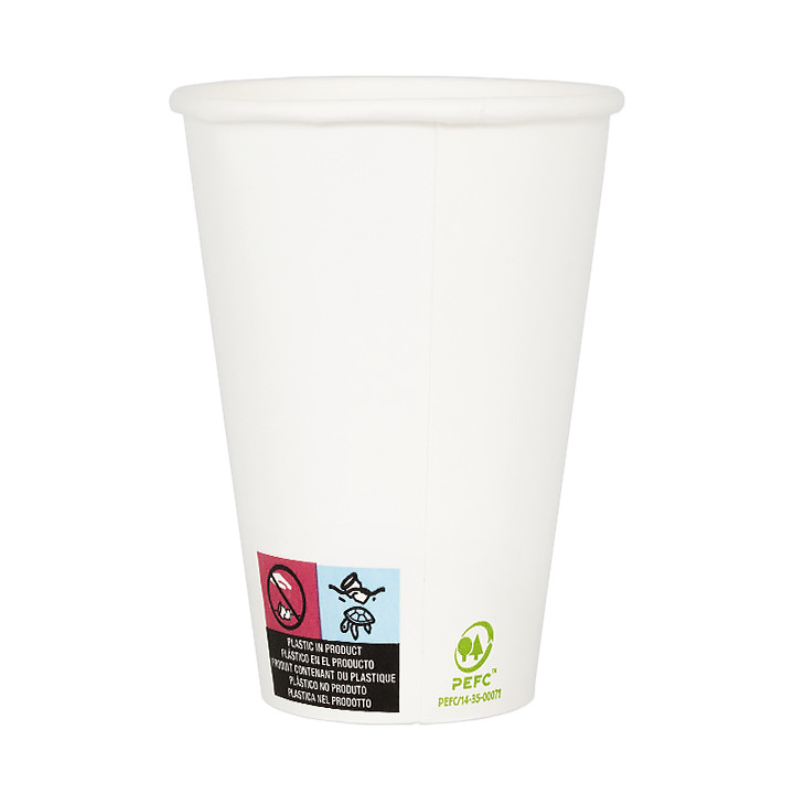 Paper Cup White 12Oz/385ml Ø9,0cm (50 Units) 