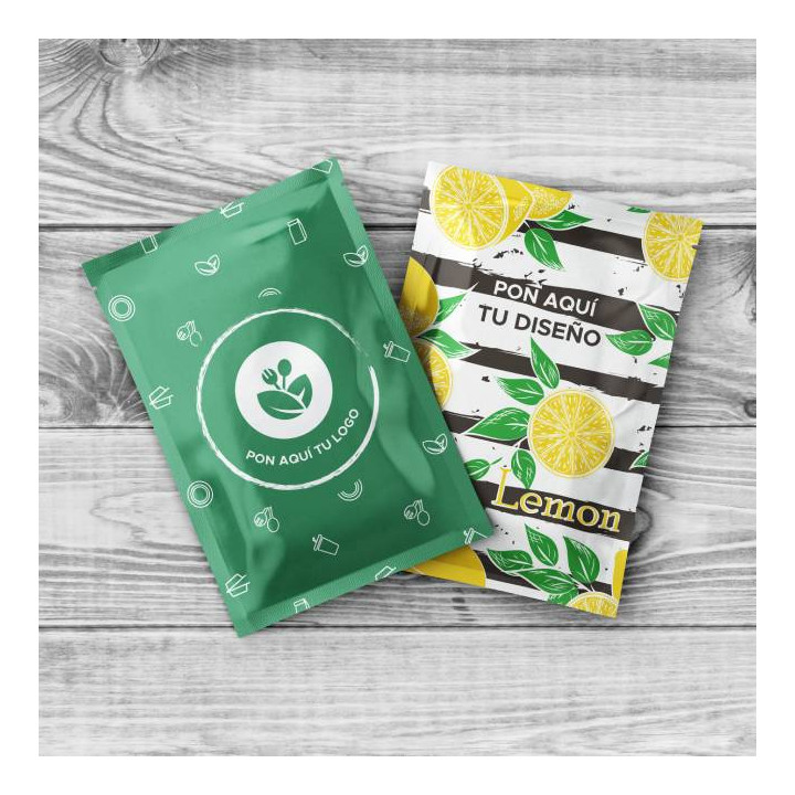Lemon Refreshing Wipes "Lemons" motif (2500 Units)