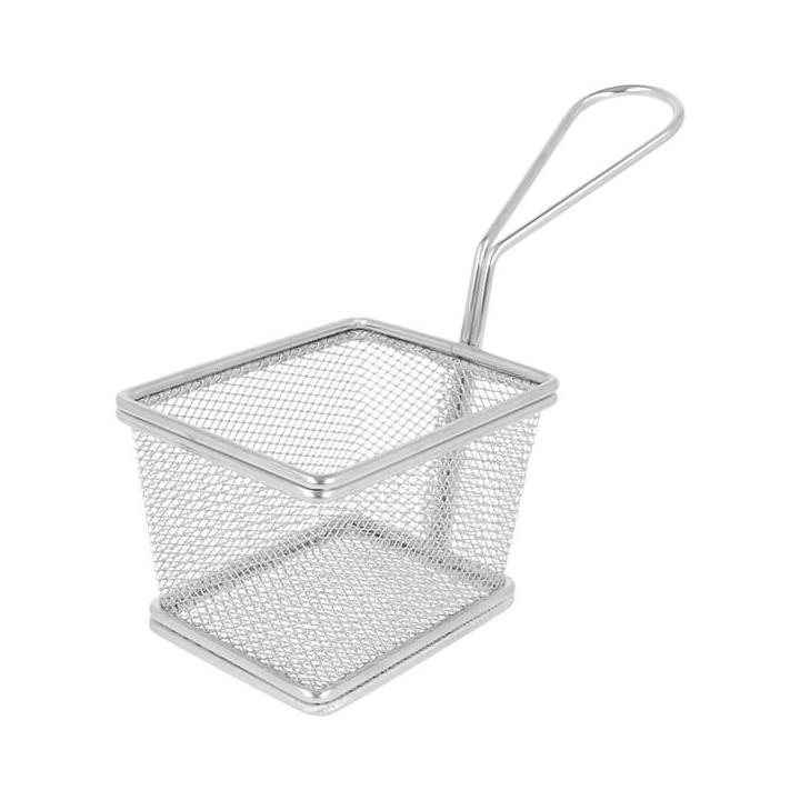 Serving Mini Fryer Container Steel 10x9x6cm (1 Unit) 