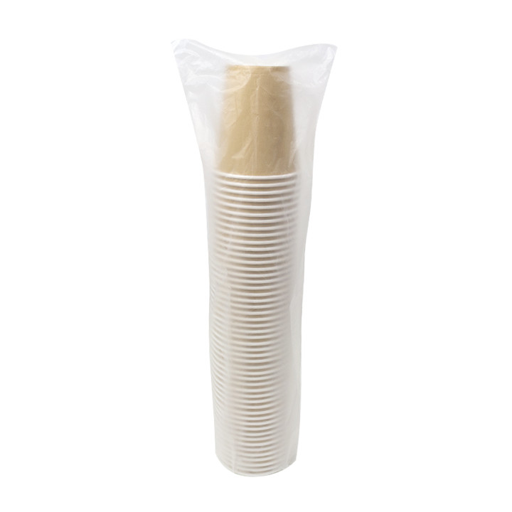 Paper Cup 9 Oz/280ml Kraft-Kraft Ø8,1cm (50 Units) 