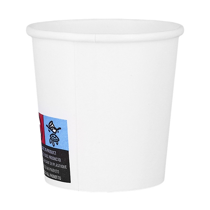 Paper Cup White ECO 4Oz/120ml Ø6,2cm (100 Units)