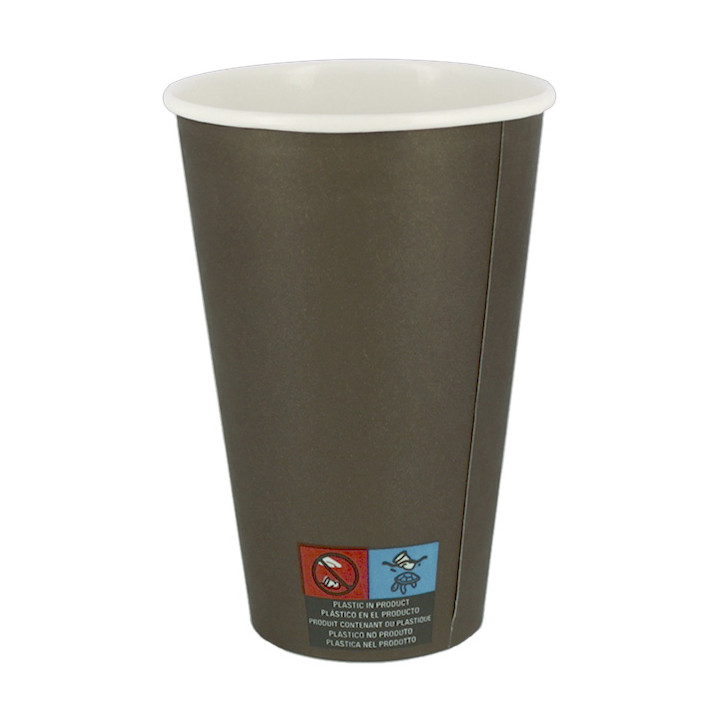 Paper Cup 12Oz/360ml Brown Ø8,0cm (100 Units) 
