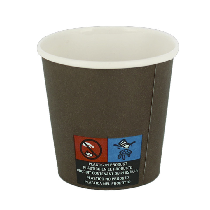 Paper Cup 4Oz/120ml Brown Ø6,2cm (3.000 Units)