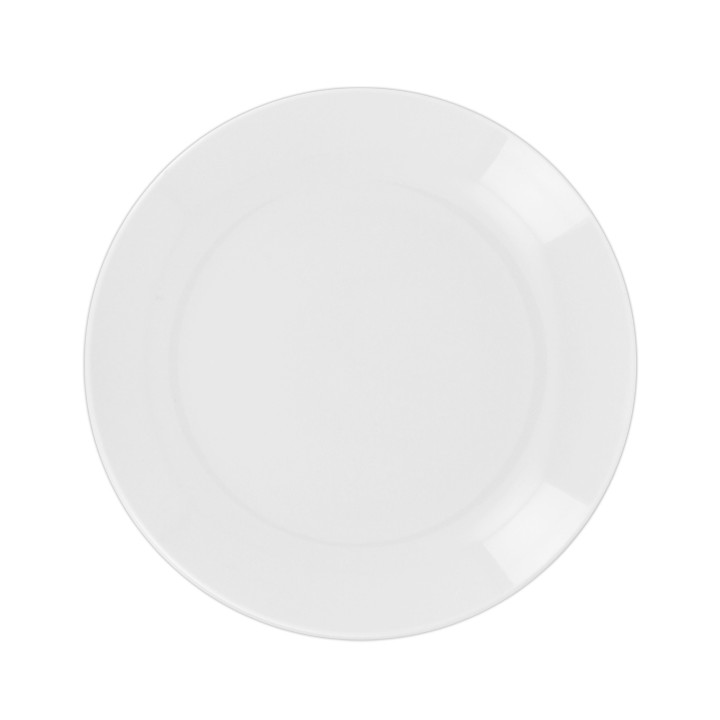 Reusable Plate Durable CPET Stoven White Ø22,5cm (6 Units)