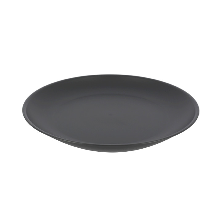Reusable Plate Durable PP Mineral Antracite Ø23,5cm (54 Units)