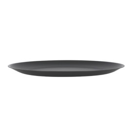 Reusable Plate Durable Mineral-Filled PP Anthracite Ø23,5cm (12 Units)