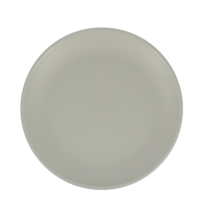 Reusable Plate Durable PP Mineral Grey Ø23,5cm (54 Units)