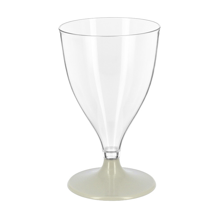 Reusable PS Cup Water/Wine Grey Foot 200ml 2P (6 Units)