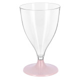 Reusable PS Cup Water/Wine Pink Foot 200ml 2P (6 Units)