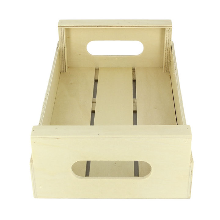 Wooden Display Box with Handle 25x15x7,5cm (20 Units)