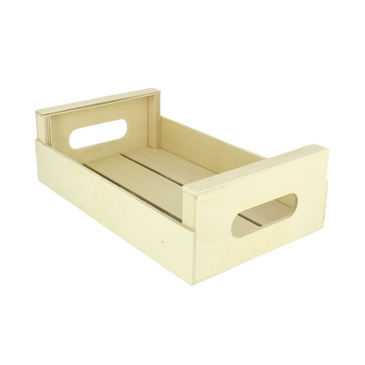 Wooden Display Box with Handle 25x15x7,5cm (20 Units)