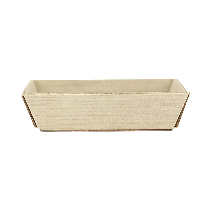 Wooden Mini Plate Square Shape 6x6x1,5cm (20 Units) 