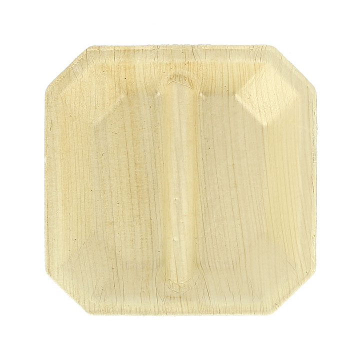 Palm Leaf Mini Plate Square Shape 2C 10x10cm (100 Units)