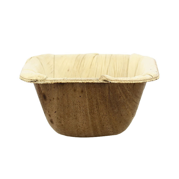 Palm Leaf Mini Bowl 6,3x6,3cm (50 Units) 