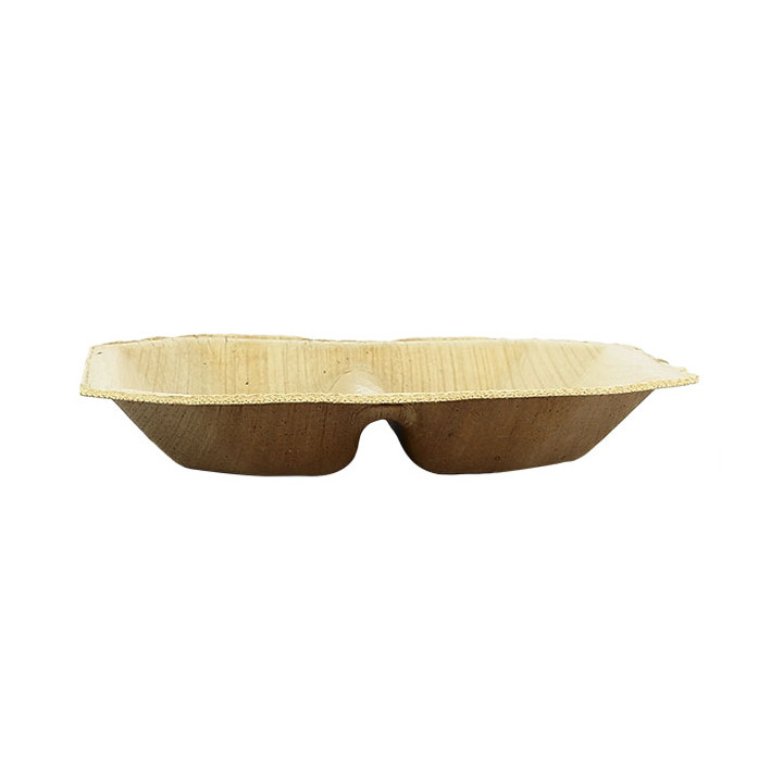 Palm Leaf Mini Plate Square Shape 2C 10x10cm (10 Units)