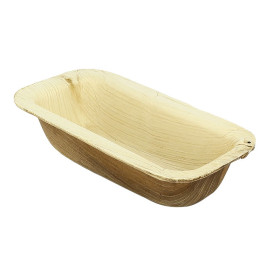 Palm Leaf Bowl Rectangular Shape 12,8x6,4cm (50 Units)