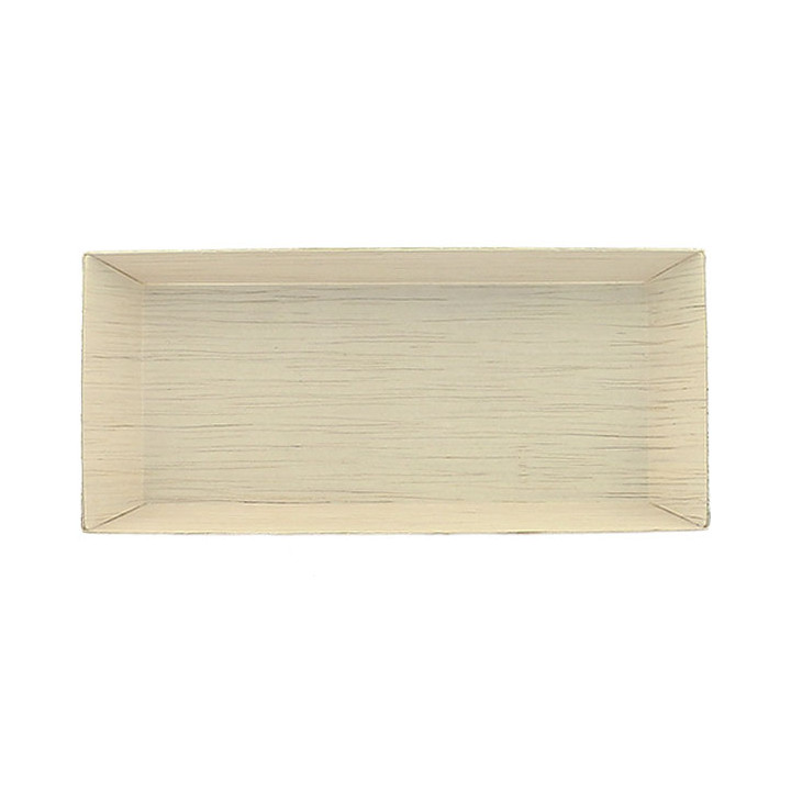 Wooden Tray 21,5x8,5x2,8cm 350ml (25 Units) 