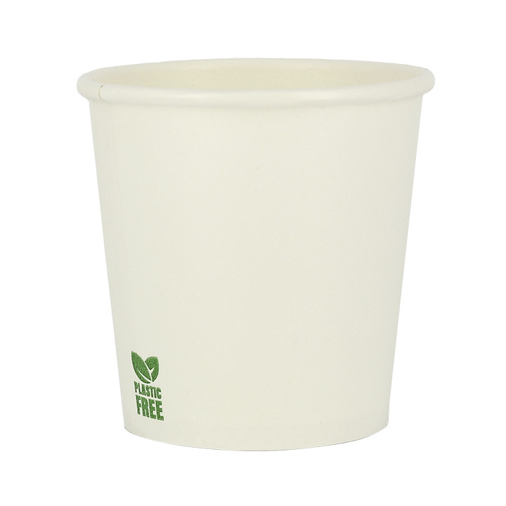 Plastic-Free Paper Cup 4Oz/120ml White Ø6,2cm (1.000 Units)