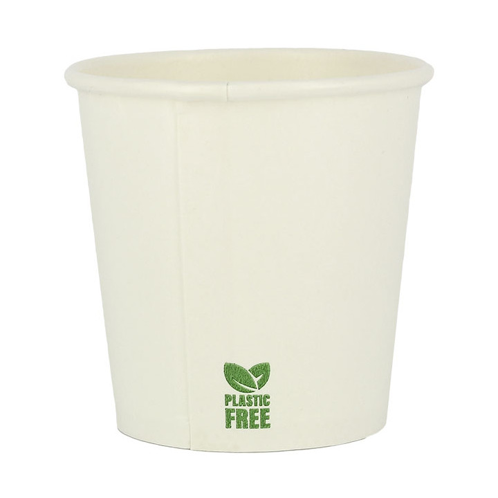 Plastic-Free Paper Cup 4Oz/120ml White Ø6,2cm (1.000 Units)