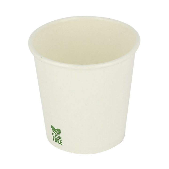Plastic-Free Paper Cup 4Oz/120ml White Ø6,2cm (1.000 Units)
