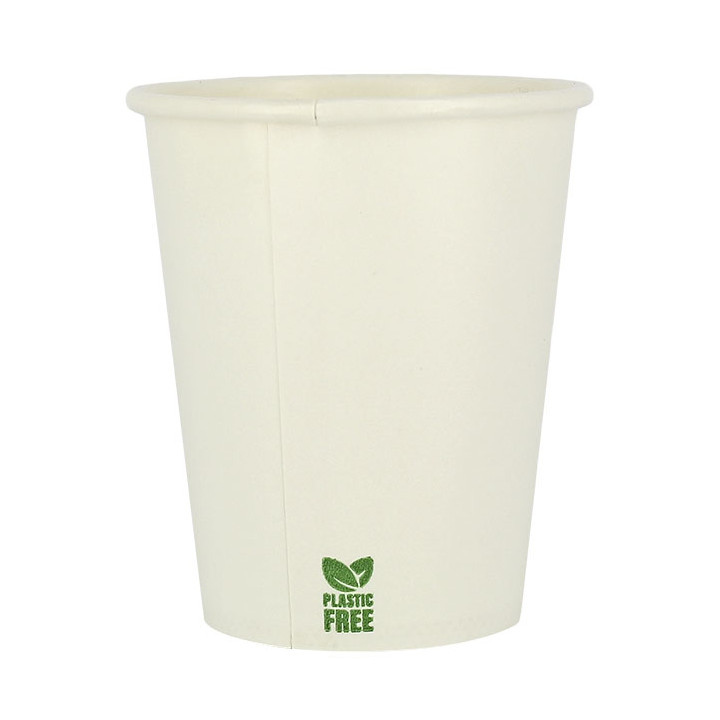Plastic-Free Paper Cup 7 Oz/210ml White Ø7cm (1.000 Units)