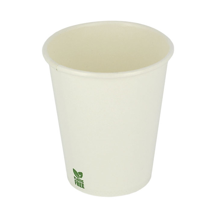 Plastic-Free Paper Cup 7 Oz/210ml White Ø7cm (1.000 Units)