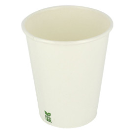 Plastic-Free Paper Cup 8 Oz/240ml White Ø8cm (1.000 Units)