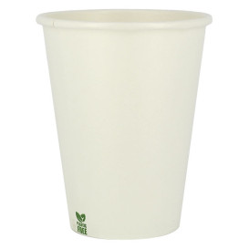 Plastic-Free Paper Cup 14 Oz/420ml White Ø9cm (50 Units)