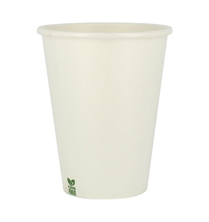 Plastic-Free Paper Cup 14 Oz/420ml White Ø9cm (50 Units)