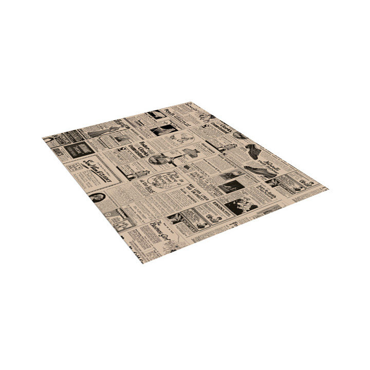 Paper Food Wrap Grease-Proof "Times" Kraft 28x34cm (1000 Units) 