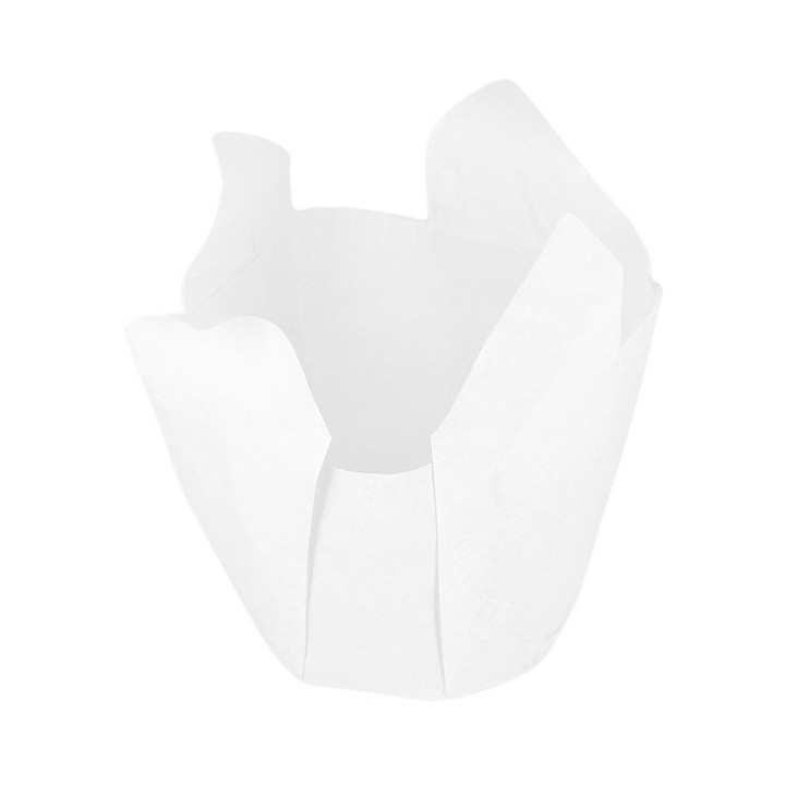 Cupcake Liner Tulip shapeWhite Ø5x5/8cm (2000 Units)