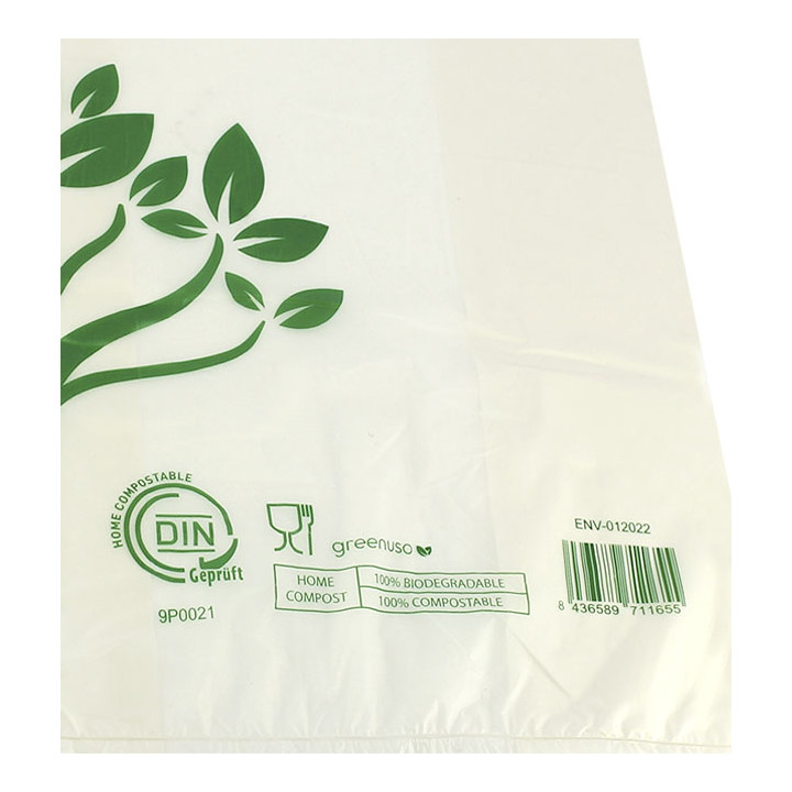 Plastic T-Shirt Bag Home Compost “Be Eco!” 40x50cm (1.000 Units)