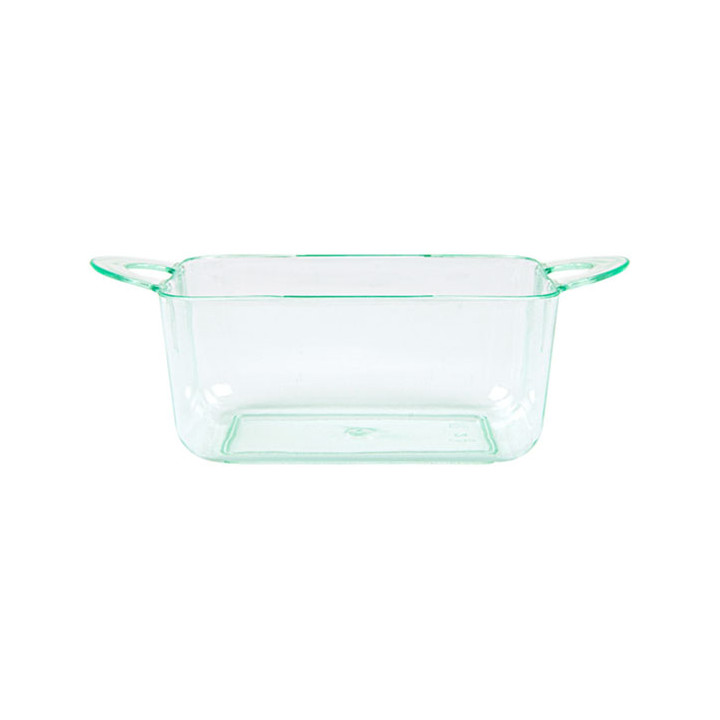 Plastic Container PS with Handles Water Green 9,6x5x3,5cm (576 Units)