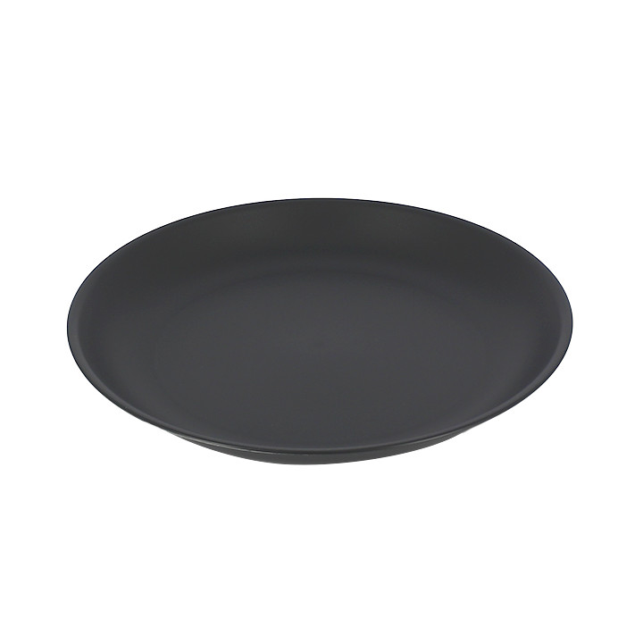 Reusable Plate Durable PP Mineral Anthracite Ø21cm (54 Units)