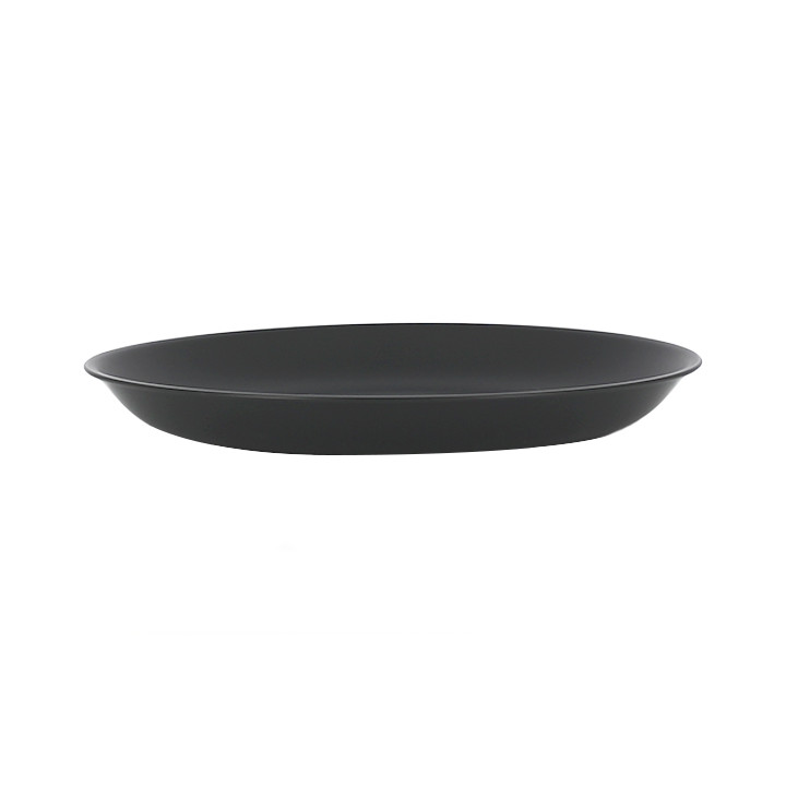 Reusable Plate Durable PP Mineral Anthracite Ø21cm (54 Units)