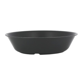 Reusable Plate Deep Durable Mineral-Filled PP Anthracite Ø18cm (12 Units)