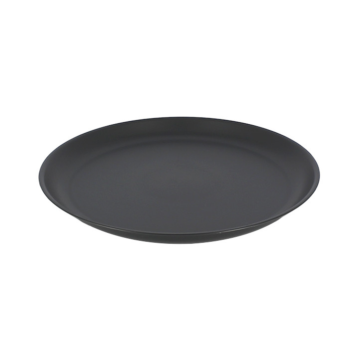 Reusable Plate Durable PP Mineral Anthracite Ø27,5cm (54 Units)