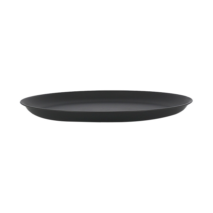 Reusable Plate Durable PP Mineral Anthracite Ø27,5cm (54 Units)