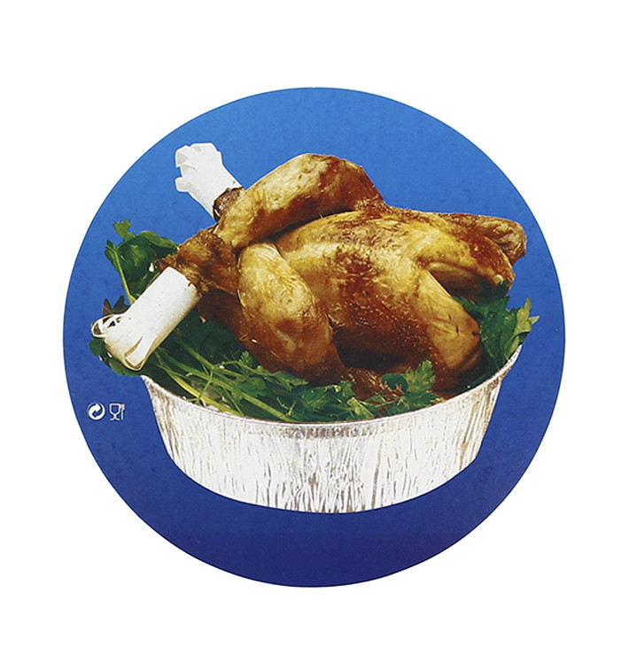 Paper Lid for Foil Pan Round Shape 935 and 1400ml (125 Units)  