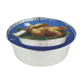 Paper Lid for Roast Chicken Round Shape 935 and 1400ml (500 Units)