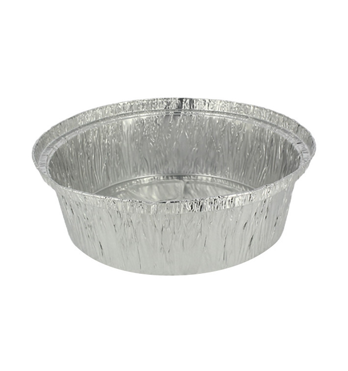 Foil Pan for Roast Chicken Round Shape 1400ml (125 Units)