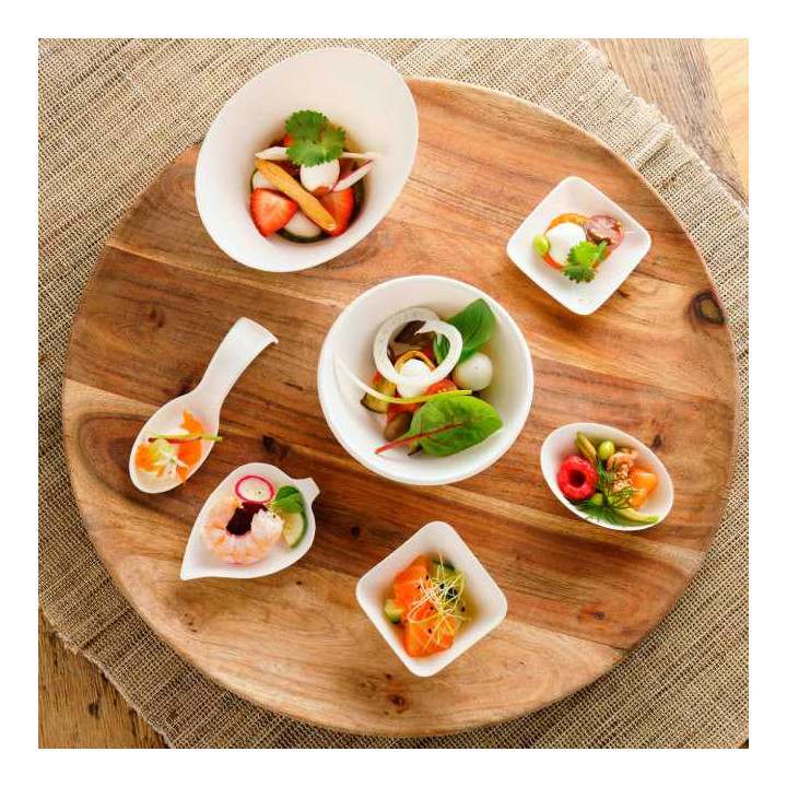 Sugarcane Mini Bowl Round Shape White 8x5cm (50 Units) 