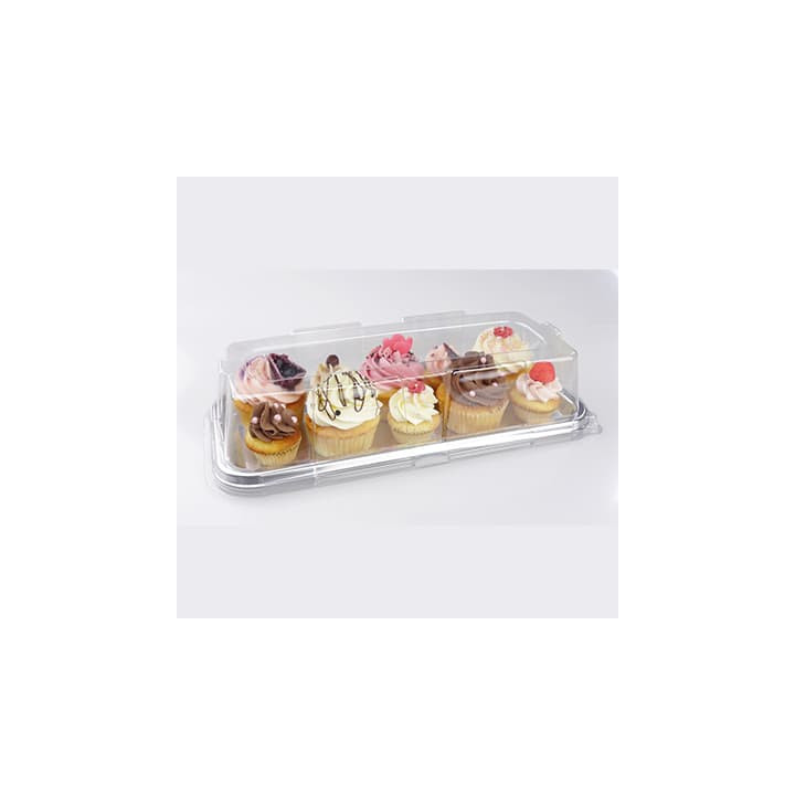 Plastic Platter Rectangular Shape Silver 35X16 cm (50 Units)