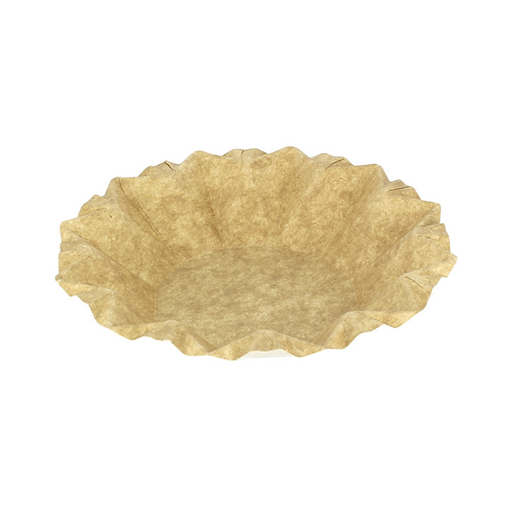 Kraft Paper Deep Plate “Flower” Ø16cm 245g/m² (50 Units) 