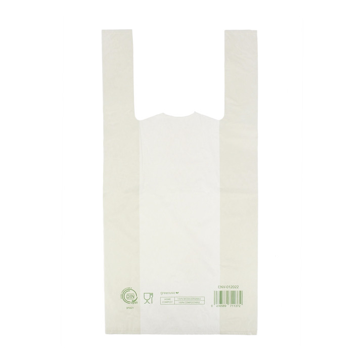 Plastic T-Shirt Bag Home Compost “Classic” 30x40cm (100 Units) 