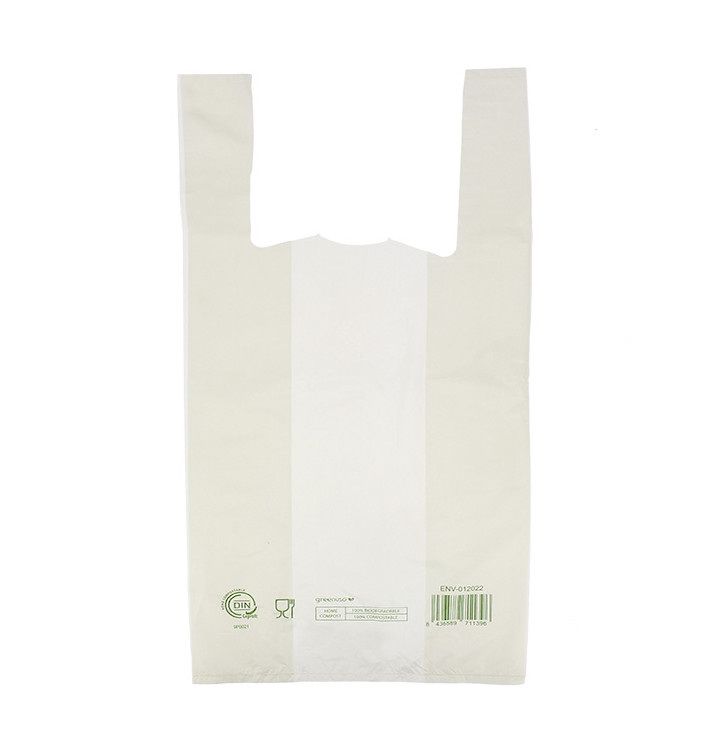 Plastic T-Shirt Bag Home Compost “Classic” 35x45cm (100 Units) 