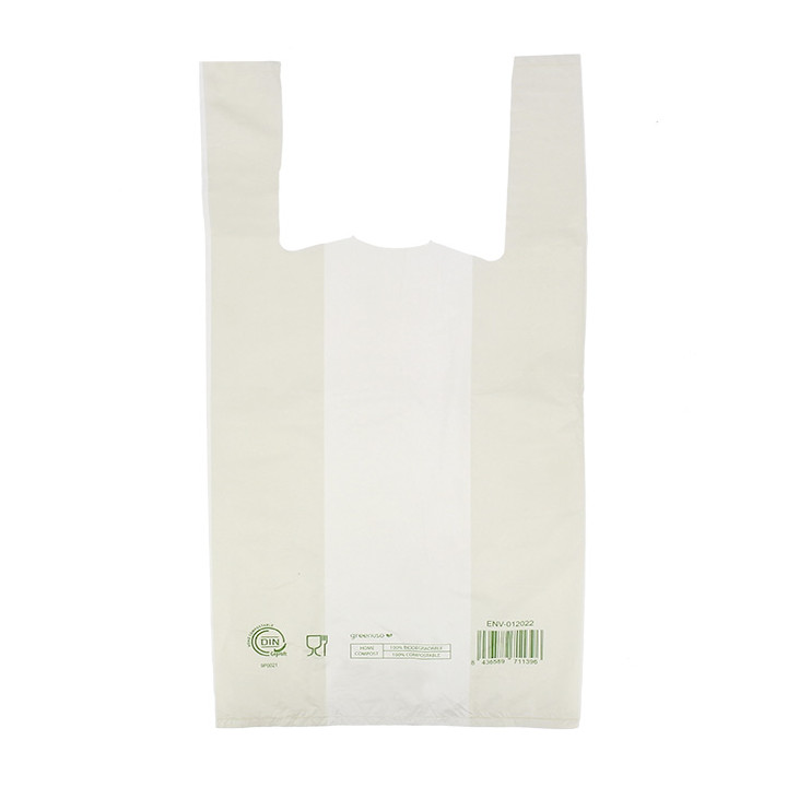 Plastic T-Shirt Bag Home Compost “Classic” 35x45cm (100 Units) 