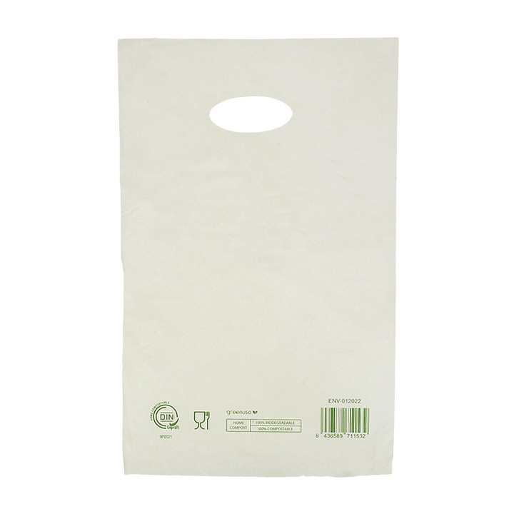 Die-Cut Handle Plastic Bags Home Compost “Classic” 20x33cm (100 Units)